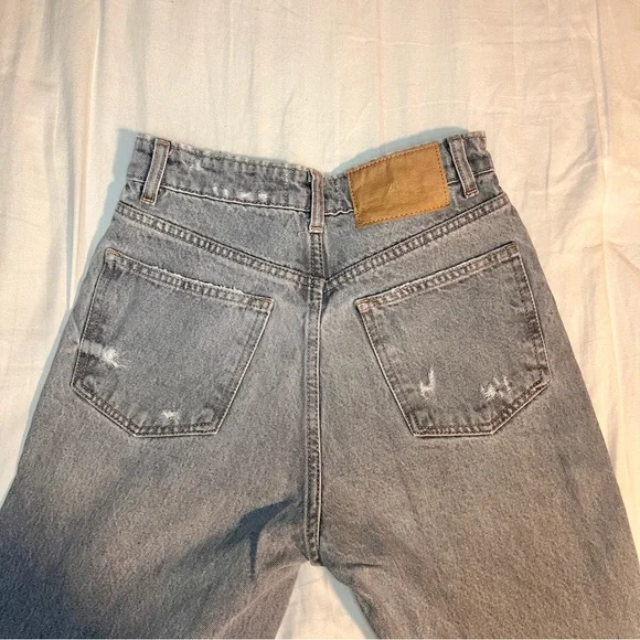 ZARA GREY JEANS HIGH WAISTED - Picture 4 of 5